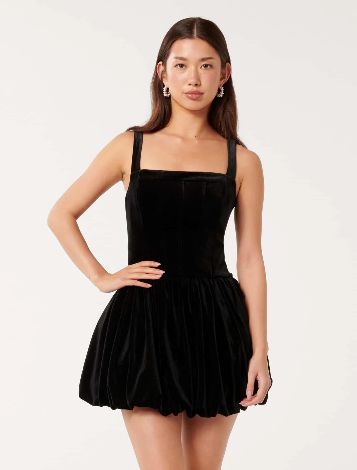 Eleri Corset Bubble Hem Mini Dress | Forever New (UK & IE)