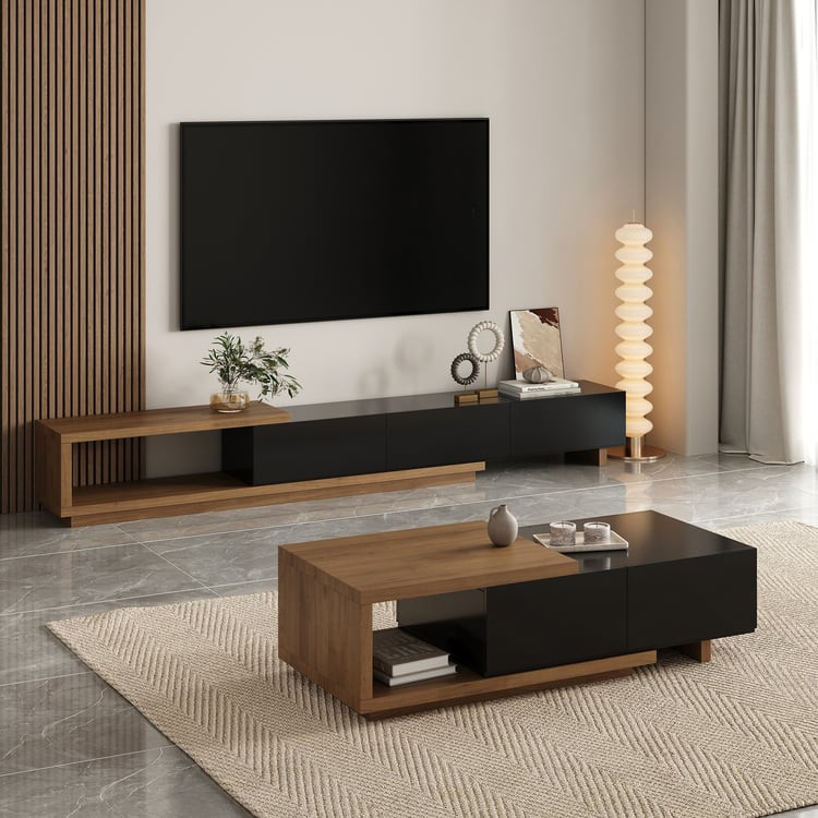 Quoint Extendable TV Stand & Coffee Table Set | Homary | Homary