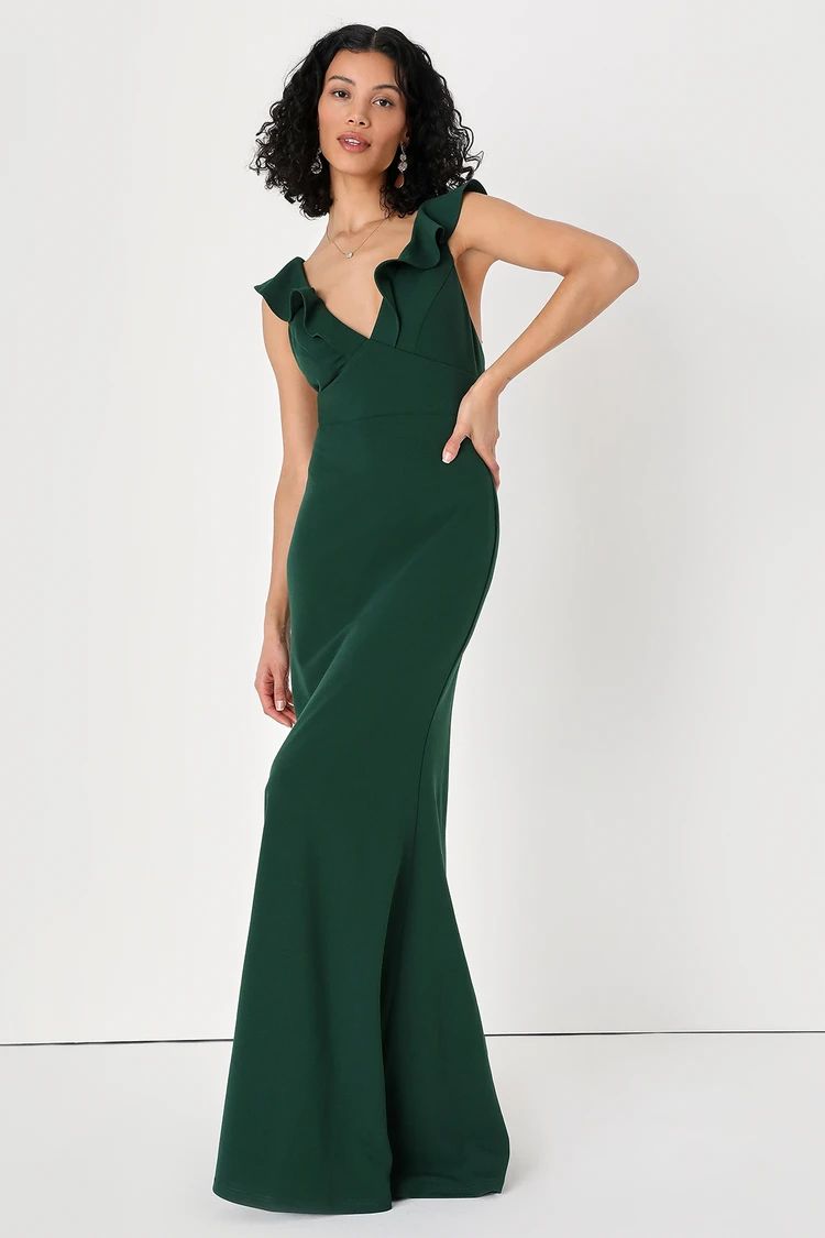 Perfect Opportunity Hunter Green Maxi Dress | Lulus (US)