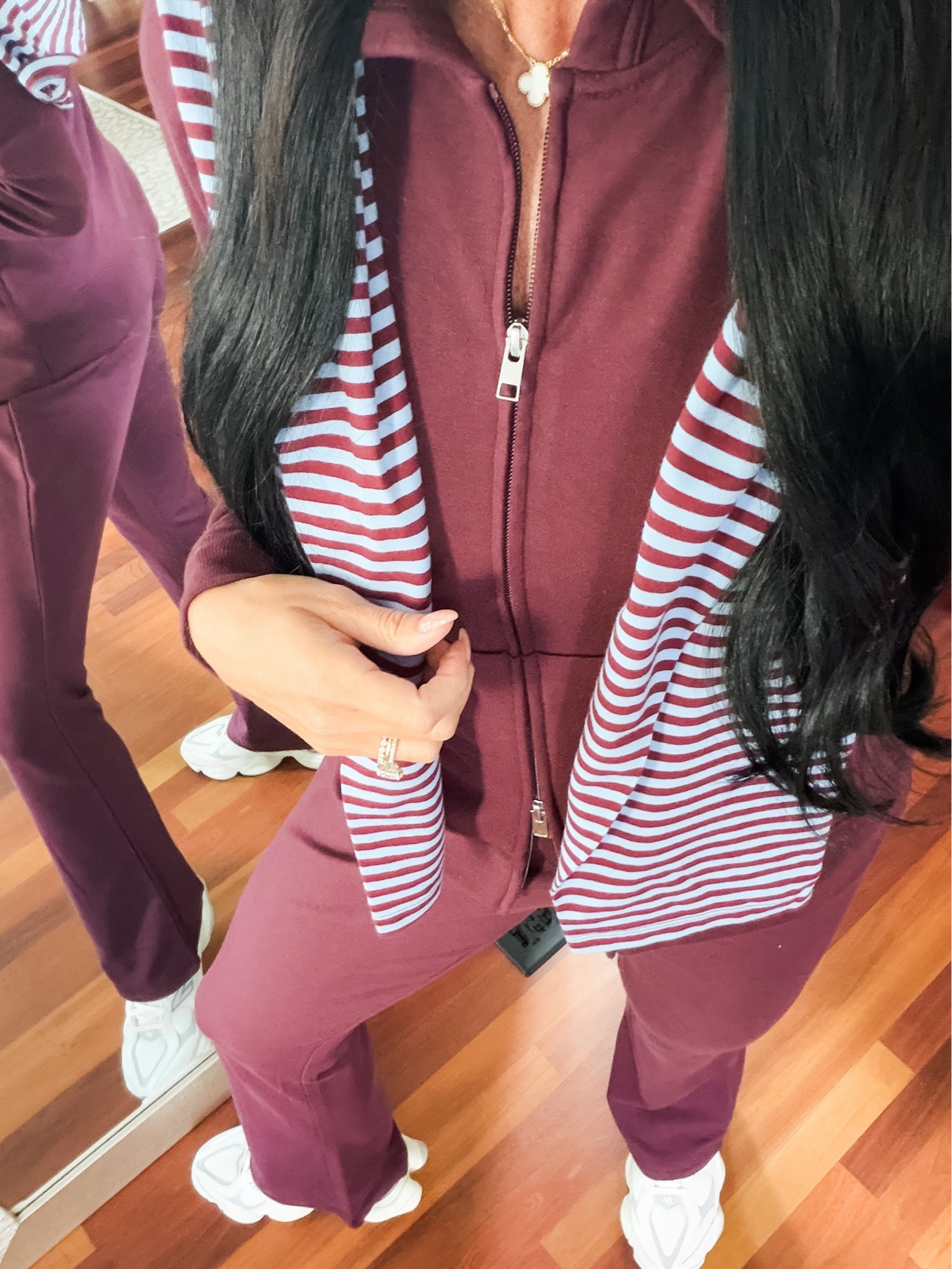Love this maroon sweatsuit! Wearing all small
@Target

#LTKootd #LTKActive #LTKSaleAlert