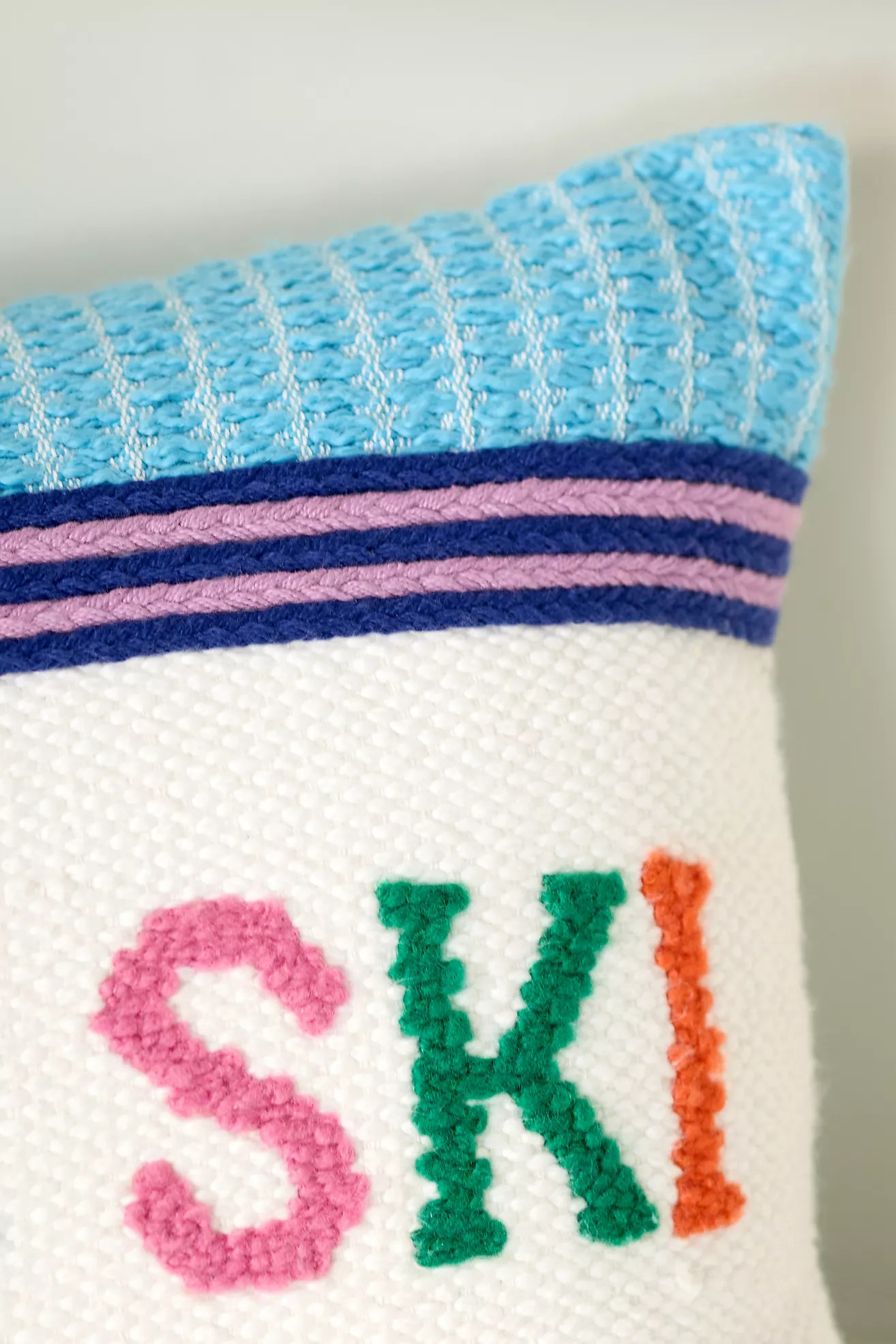 Alden Embroidered Cotton Pillow | Anthropologie (US)