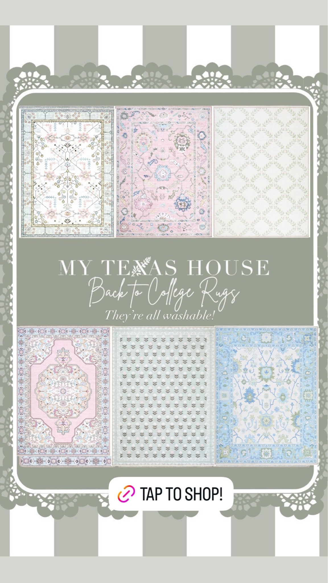 Our Back to College collection is still available! Including these gorg rugs! Shop now!

#LTKSeasonal #LTKHome