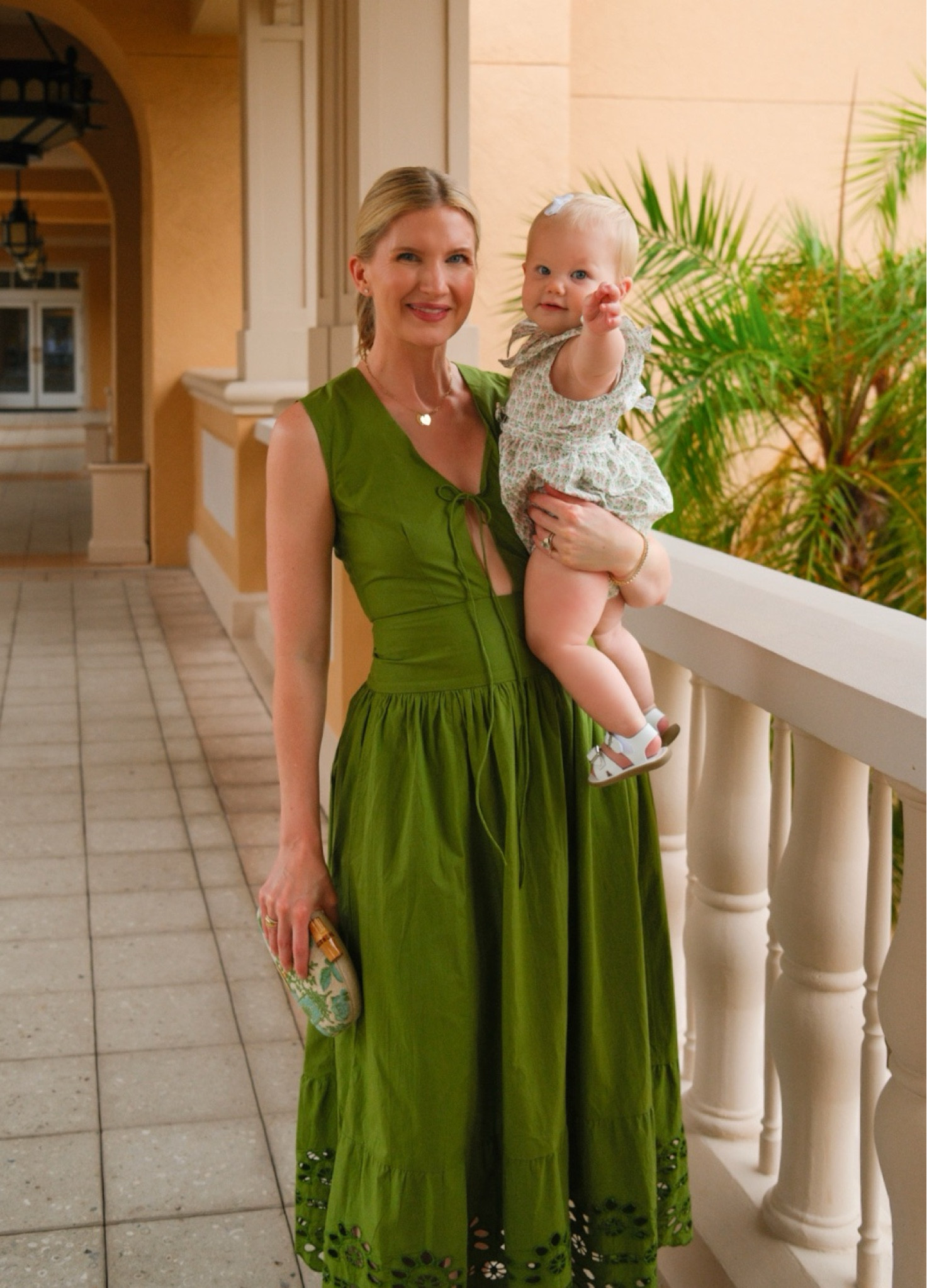 the girls! 💚 wearing a size S in this beautiful dress 

#LTKTravel #LTKBaby #LTKStyleTip