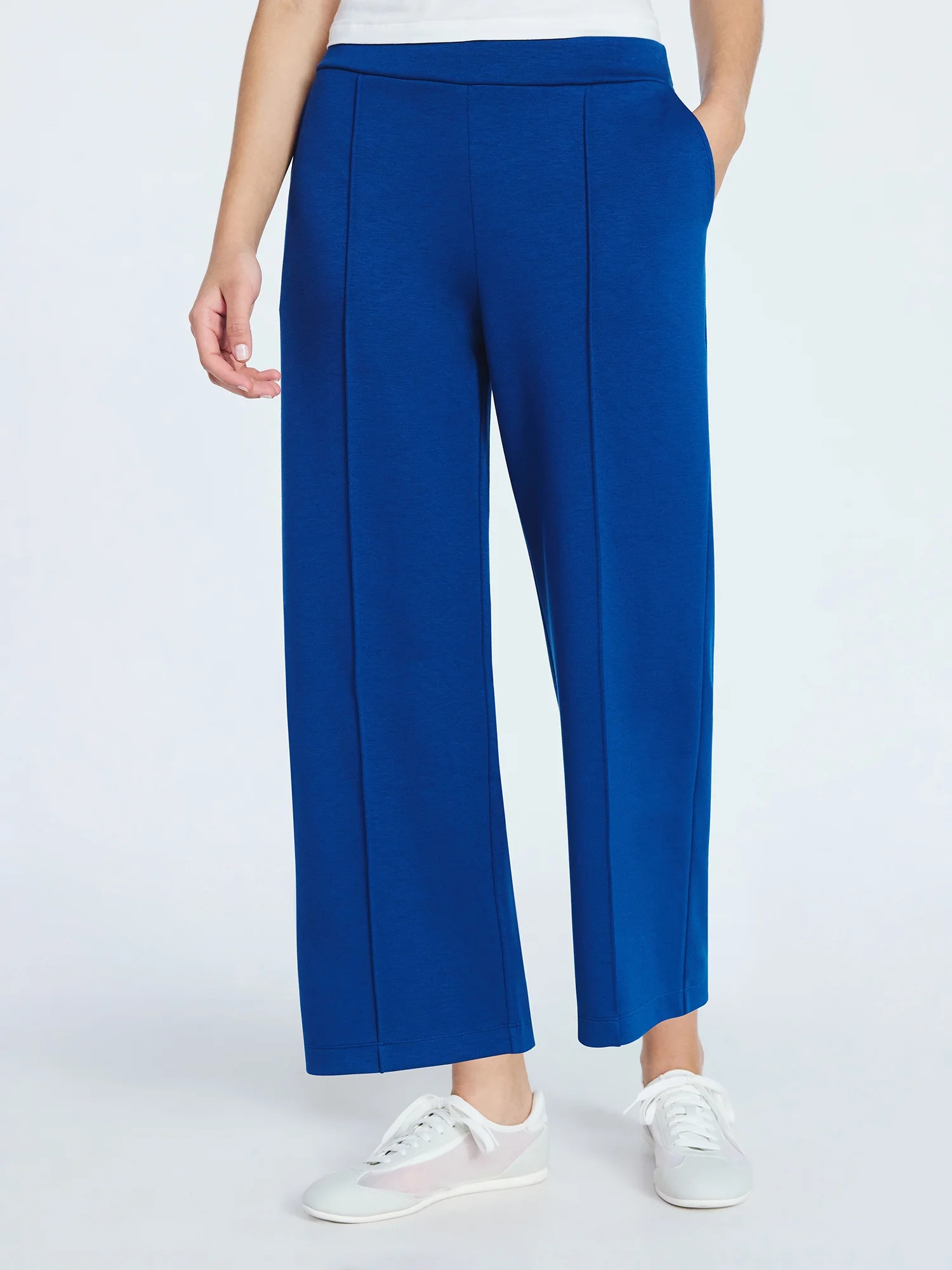 Scoop Women's and Women's Plus New Scubaknit Cropped Pants, Sizes XS-4X | Walmart (US)