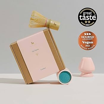 Matcha Tea Set Whisk Starter Kit by Moicha - Bamboo Matcha Whisk + Ceramic Whisk Holder + Premium... | Amazon (UK)