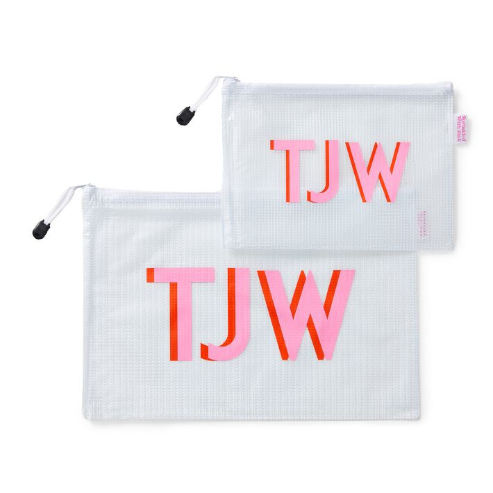 Poolside Clear Pouch, Set of 2 | Mark and Graham