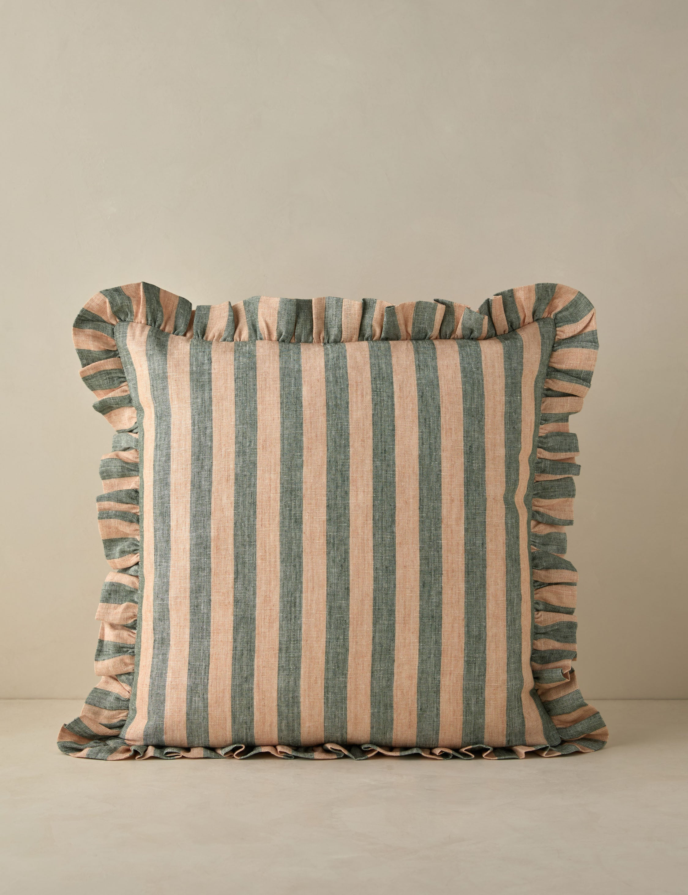 Amaroso Linen Ruffle Pillow | Lulu and Georgia 