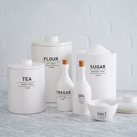 Utility Stoneware Canisters | West Elm (US)