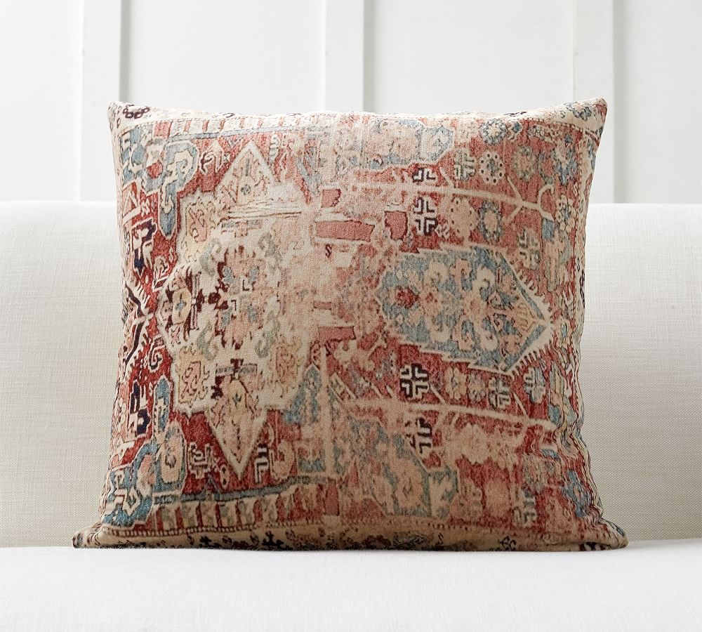 Basilia Velvet Throw Pillow | Pottery Barn (US)