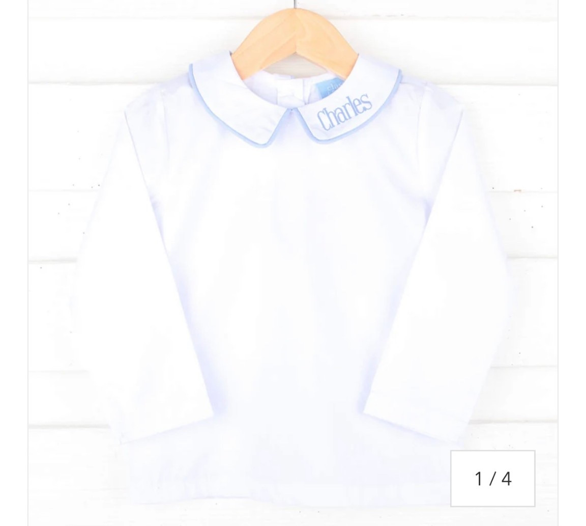 Every kid needs a good Peter Pan collar undershirt!