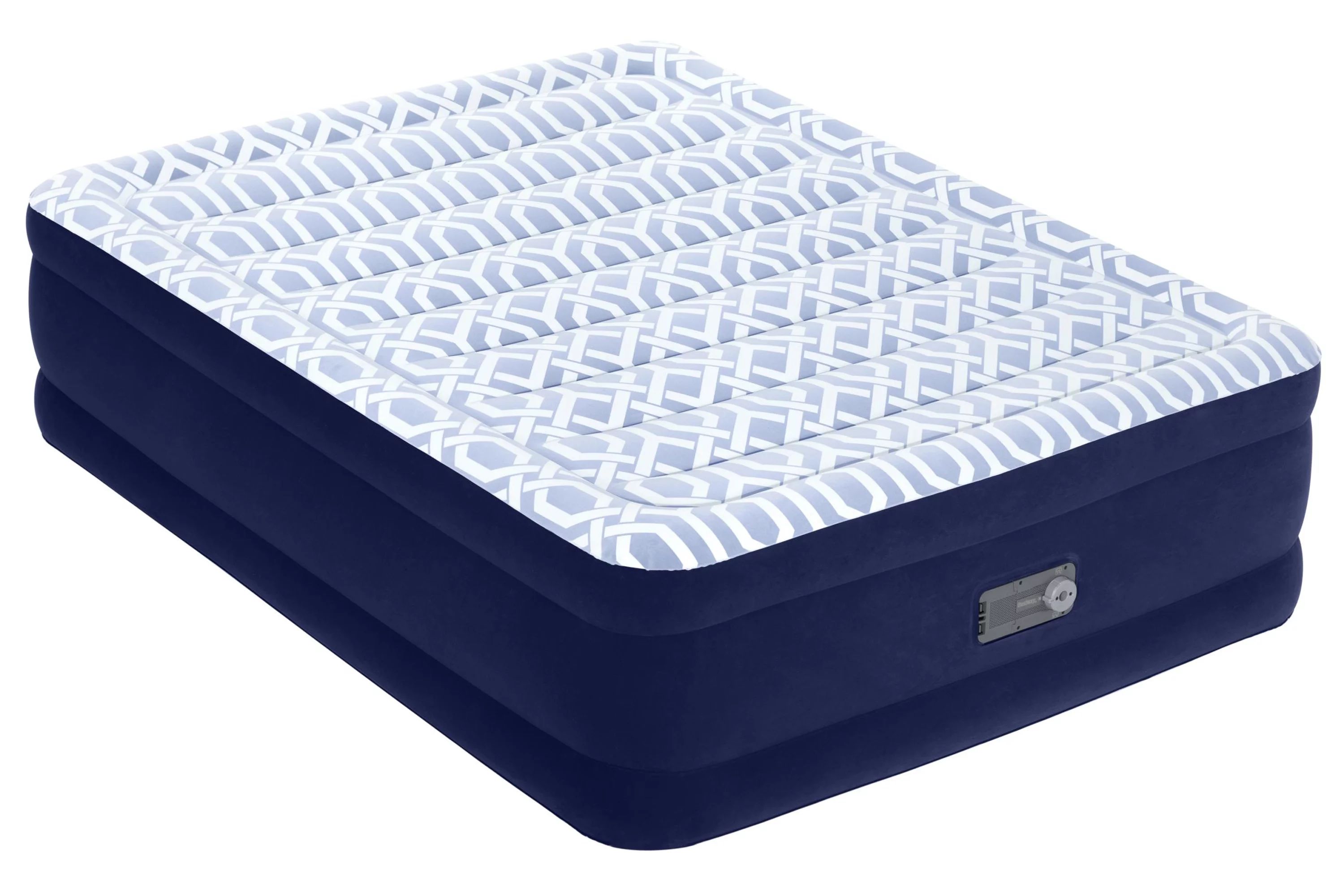 Bestway Fashion Flock 20 inch Queen Air Mattress with Built-in Pump and Antimicrobial Coating | Walmart (US)