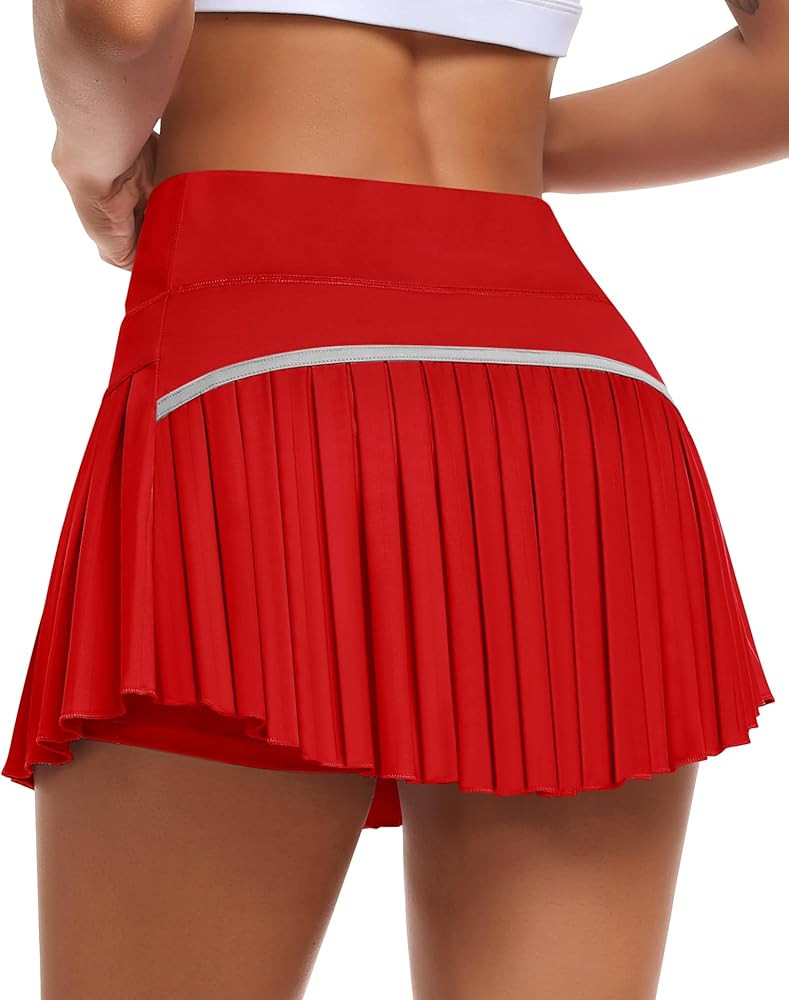 JoyGirl Womens Pleated Tennis Skirt with Shorts High Waisted Golf Skort Mini Skirt Workout Skirt ... | Amazon (US)