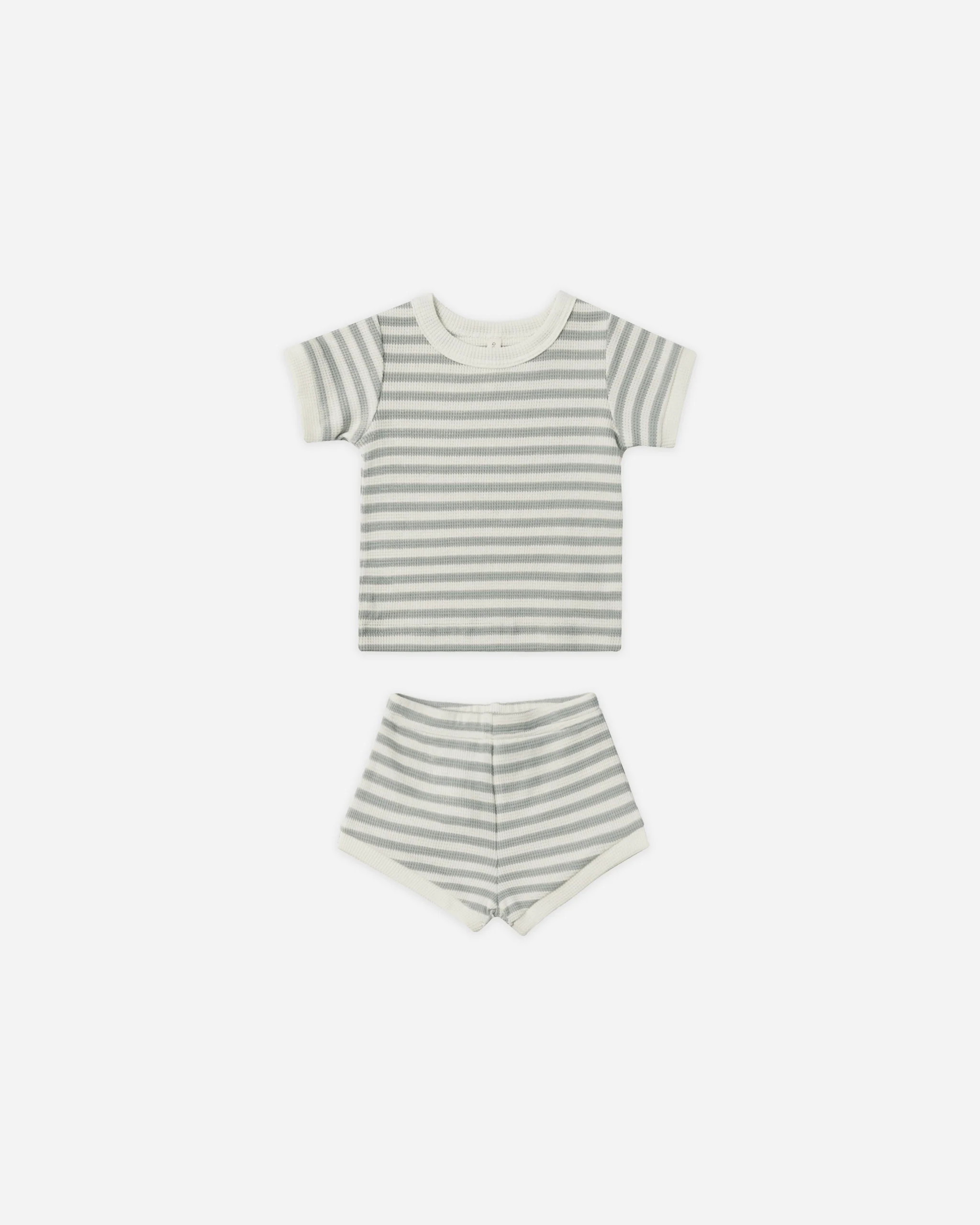 Waffle Shortie Set || Sky Stripe | Rylee + Cru