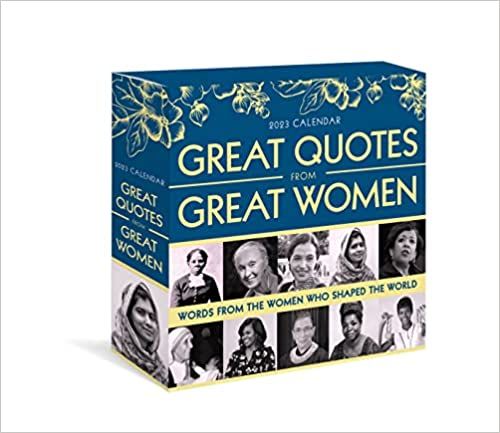 2023 Great Quotes From Great Women Boxed Calendar: 365 Days of Inspiration from Women Who Shaped ... | Amazon (US)