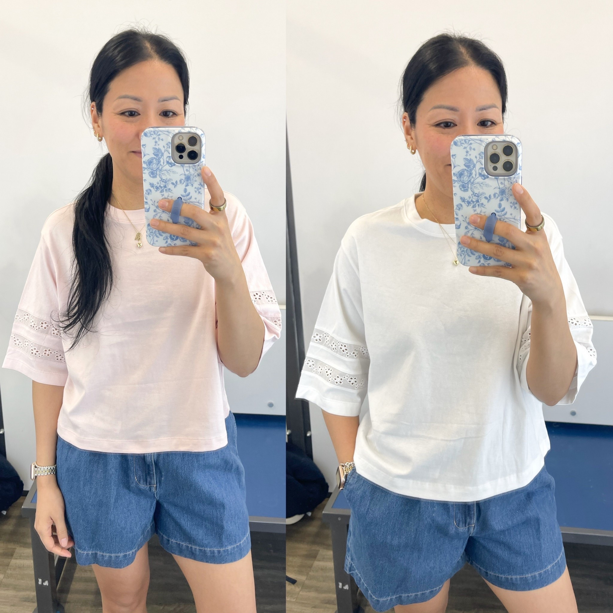 Size XS pink, size small white tee
Size XS shorts (color currently out of stock but linked listing- these are the 4” inseam)

#LTKSeasonal #LTKSaleAlert #LTKOver40