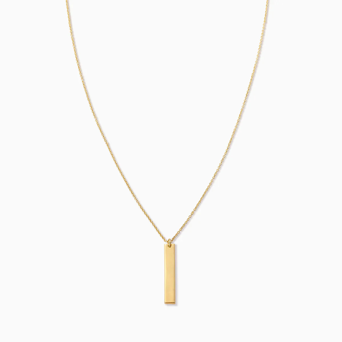 Gold Vertical Bar Personalized Engravable Necklace | Uncommon James | Uncommon James