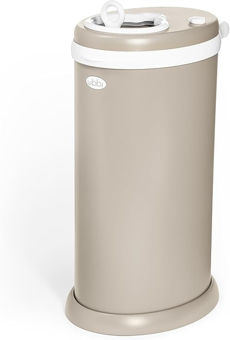 Ubbi Stainless Steel Diaper Pail, Odor Locking, No Special Bag Required, Award-Winning, Registry ... | Amazon (US)