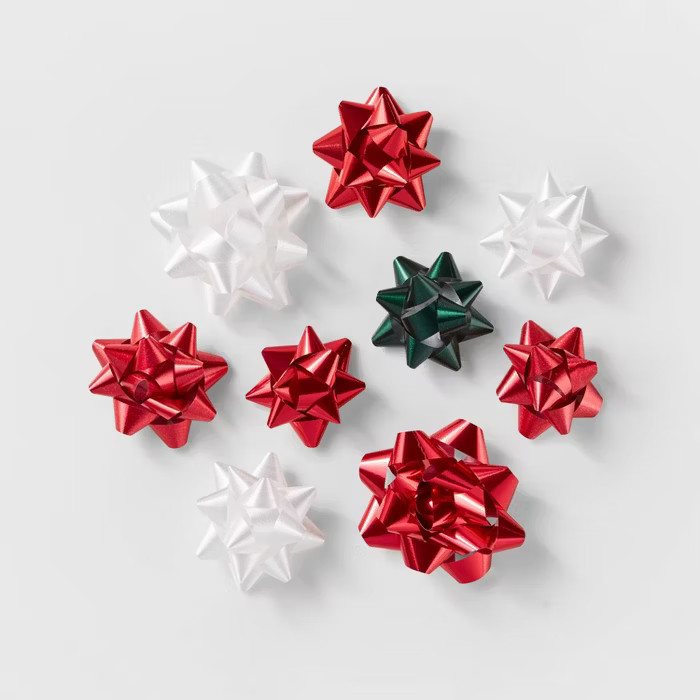 20ct White/Red/Green Bow Bag - Wondershop™ | Target