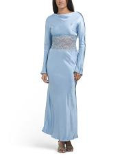 Loveland Lace Insert Cowl Back Dress | TJ Maxx