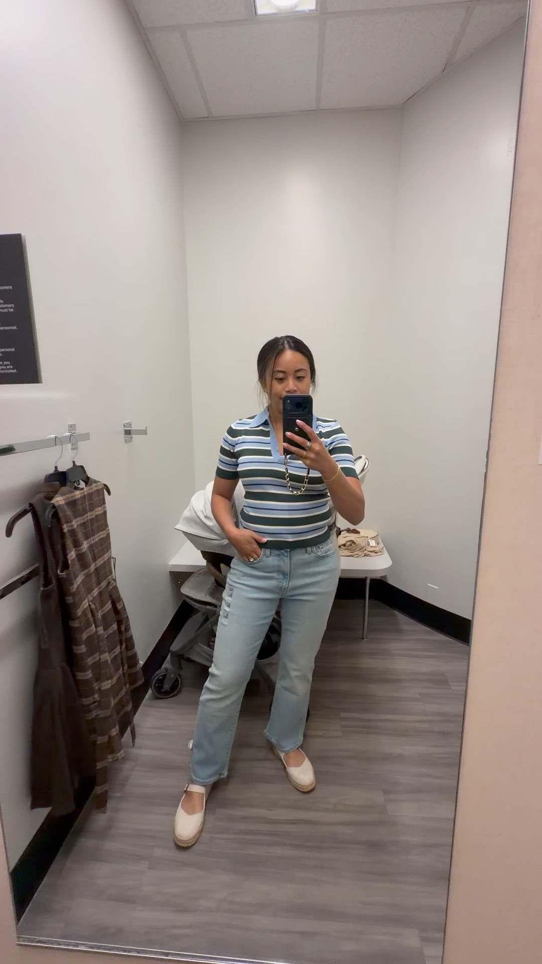 These Levi’s jeans from Macy’s are so comfortable! I’m 7 months postpartum and I needed a new pair of jeans that fit. I’m wearing a 27 x 27.  I love that these jeans fit my petite frame too.

#LTKmomlife #LTKPetite #LTKootd