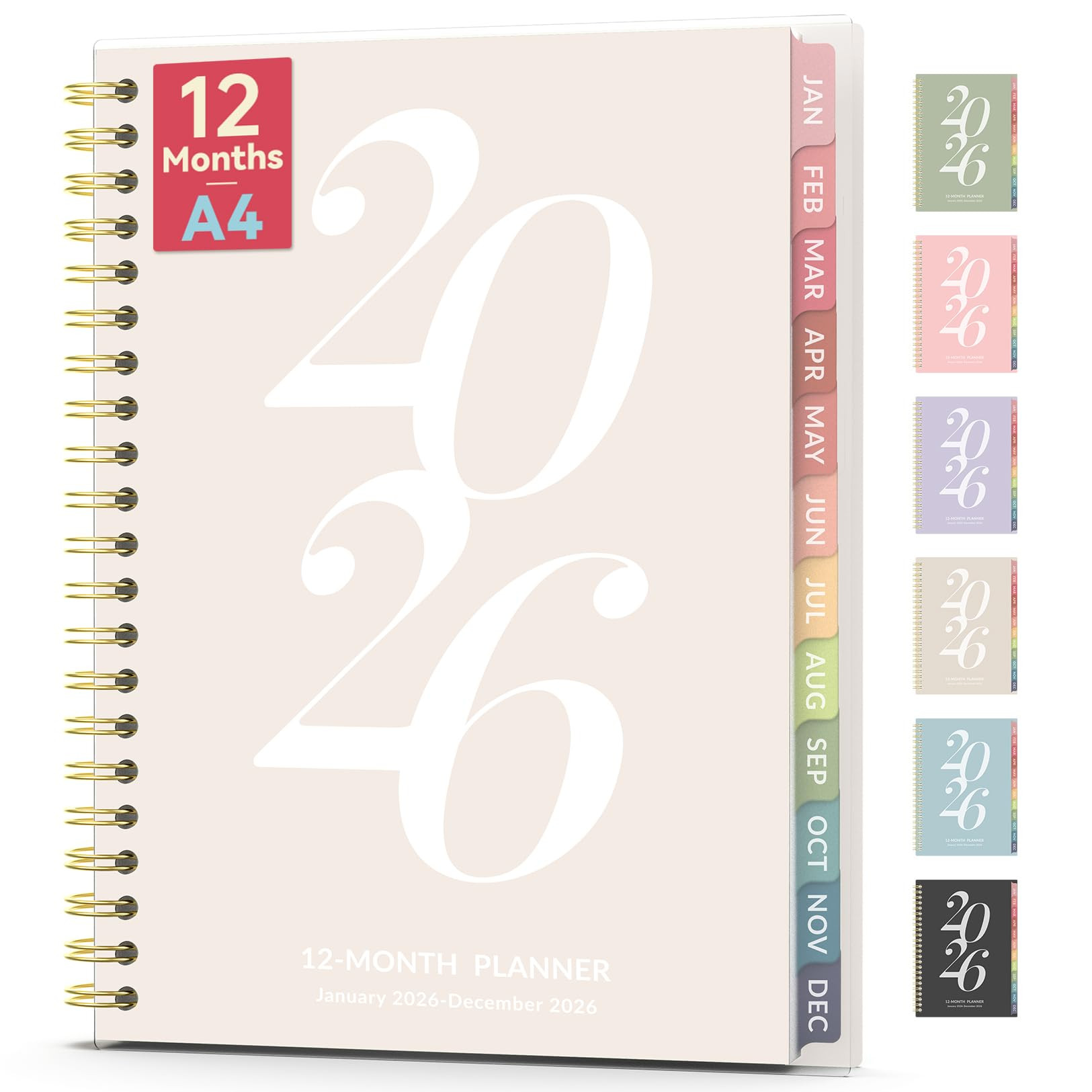 Forvencer 2026 Planner Weekly and Monthly, Jan - Dec 2026, 8.5” x 11”, Large Agenda Planner f... | Amazon (US)