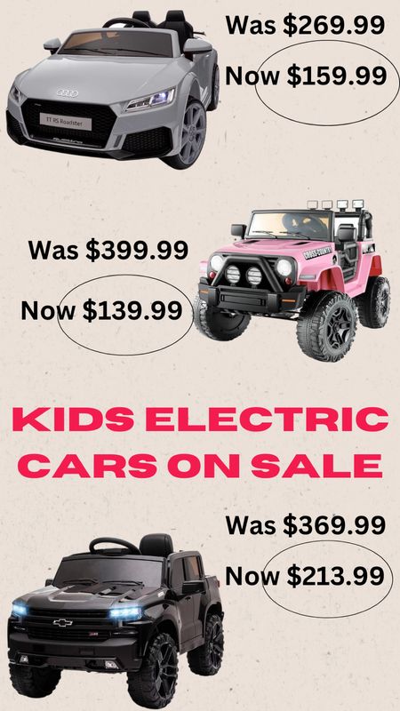 Kids electric cars on sale

#LTKOver40 #LTKKids #LTKSaleAlert