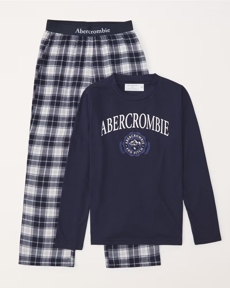 boys flannel pajama set | boys pajamas | Abercrombie.com | Abercrombie & Fitch (US)