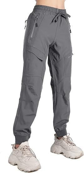 Singbring Women's Athletic Hiking Cargo Joggers Pants Outdoor Workout Lightweight Quick Dry UPF 5... | Amazon (US)