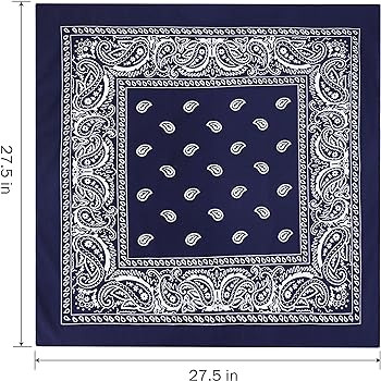 Mochabao 100% Cotton 27" x 27" Large Bandanas for Men & Women, Multi-Purpose Bandana Headbands, S... | Amazon (US)