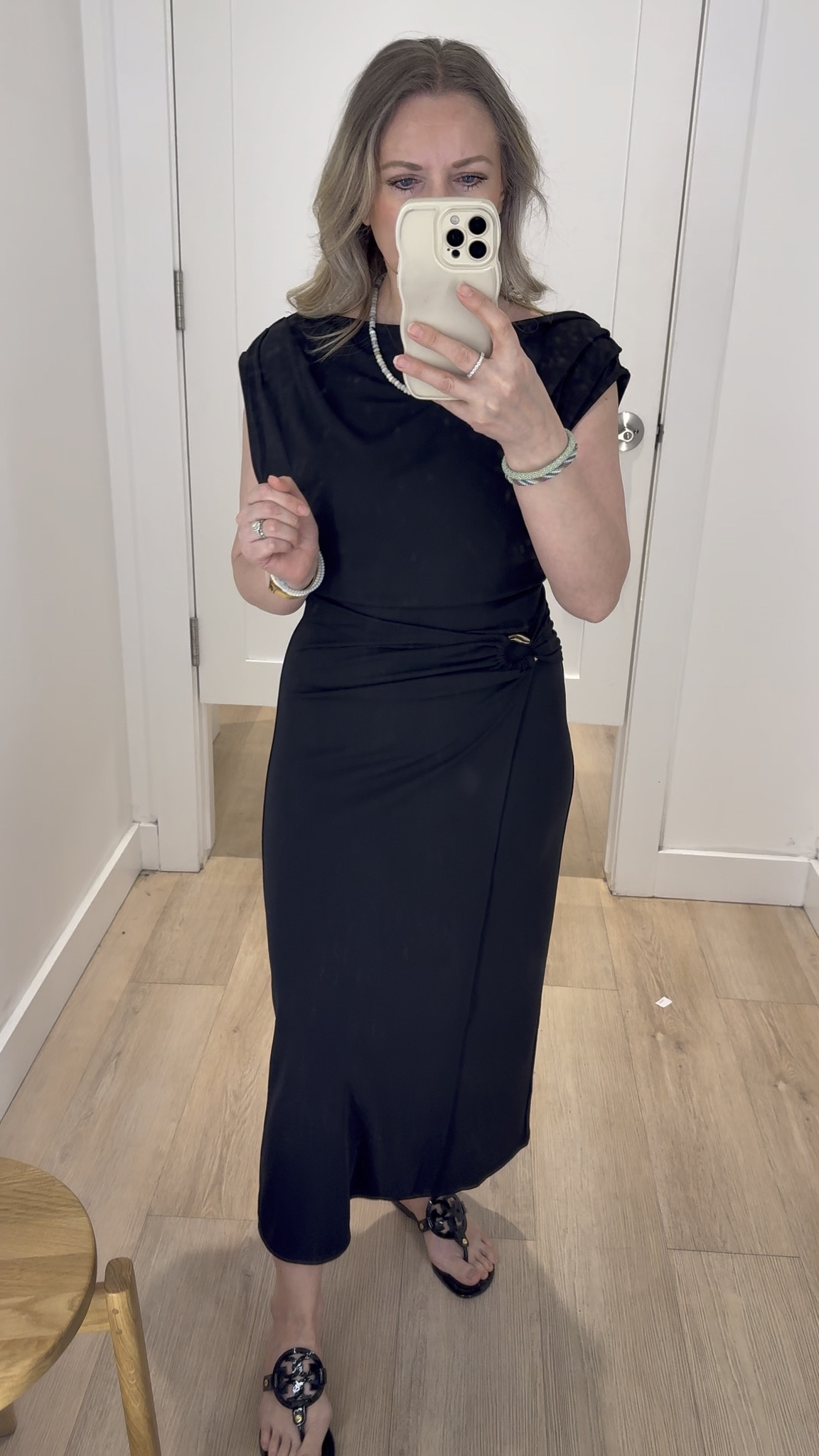 This cute wrap black dress from Loft is very classy and elegant. The ruching makes it very flattering, and the boatneck and cap sleeves add a touch of style. It’s on sale now. 

#LTKOver40 #LTKPetite #LTKWorkwear #LTKWedding #LTKSaleAlert #LTKSeasonal