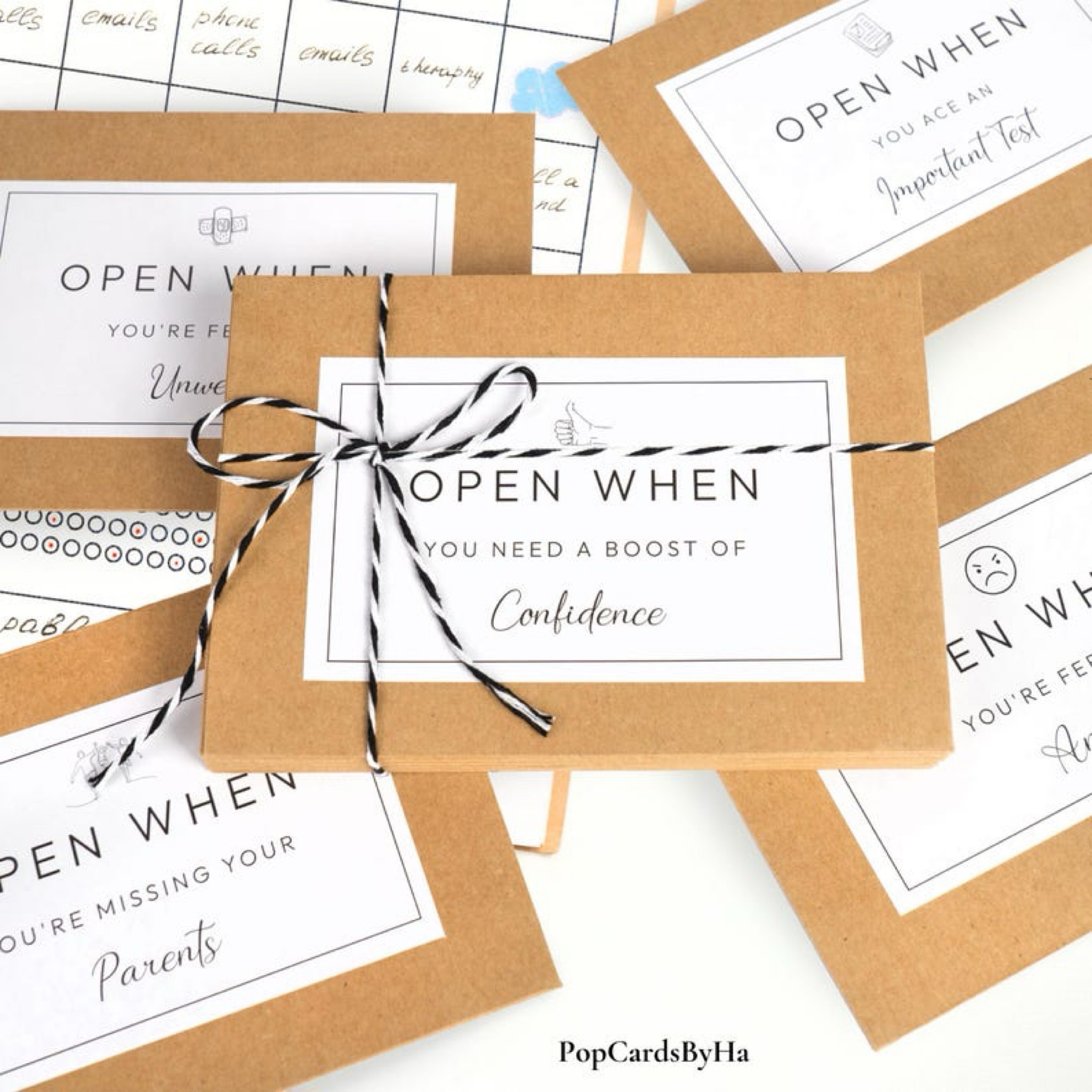 Grad gift ideas: “Open When Letters” with Scripture
Write her a few notes to open during the ups and downs. These are beautiful.

#LTKFamily #LTKFindsUnder50 #LTKGiftGuide