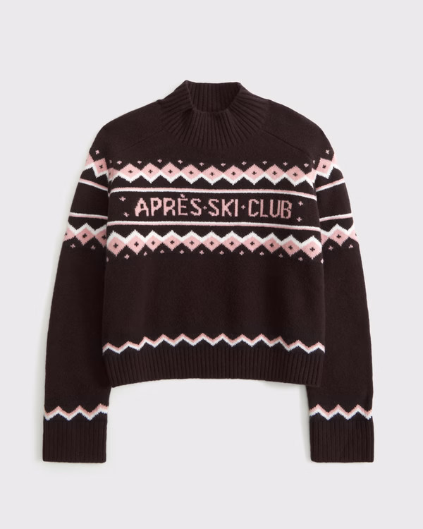 Women's Easy Mockneck Sweater | Women's Clearance | Abercrombie.com | Abercrombie & Fitch (US)