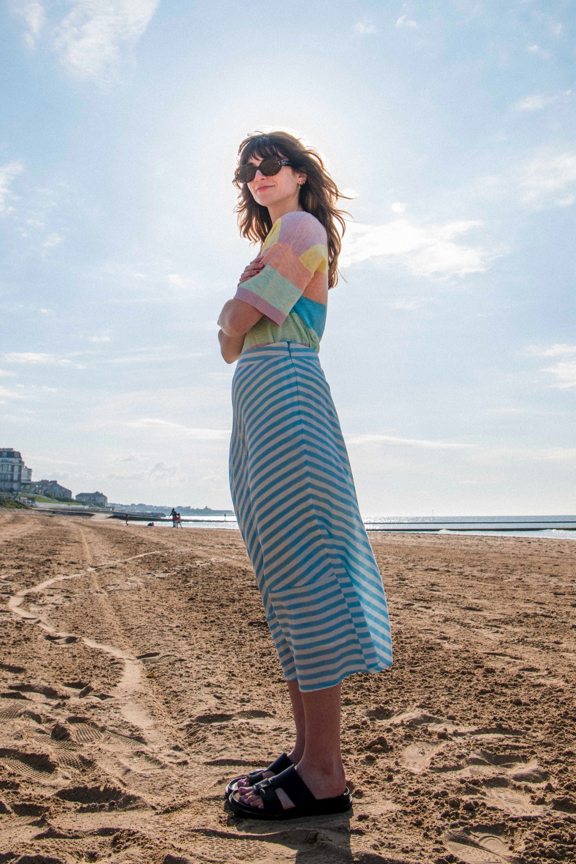 Summer stripes 💕 I love this rainbow striped top and clashing striped skirt 

#LTKstyletip #LTKsummer #LTKuk