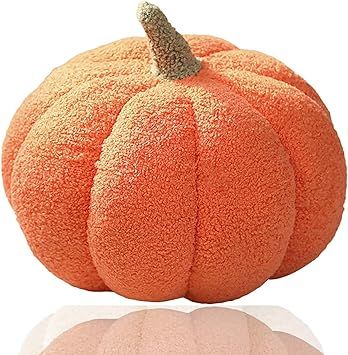 Worzwin Halloween Pumpkin Pillows Decor, Pumpkin Shaped Pillow, Soft Fleece Plush Stuffed Pillow,... | Amazon (US)