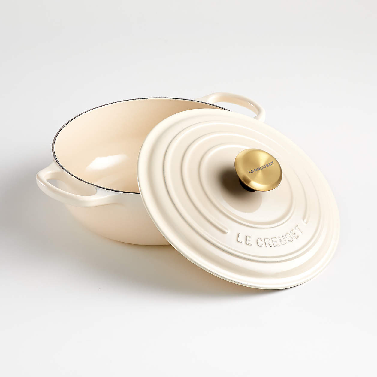 Le Creuset Signature 3.5-Qt. Thyme Sauteuse Oven + Reviews | Crate & Barrel | Crate & Barrel