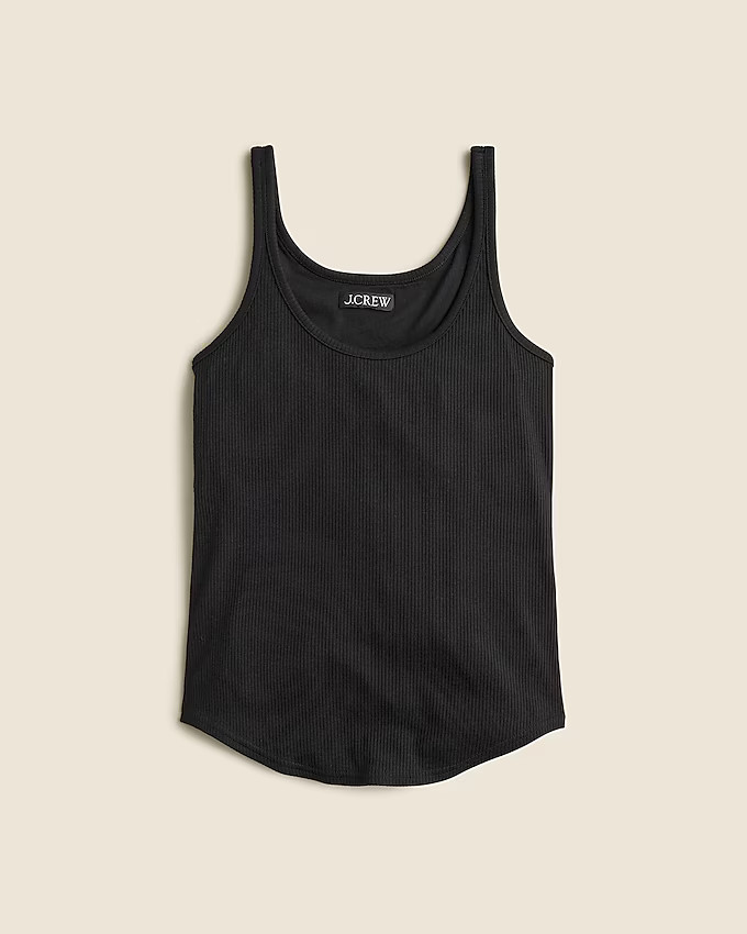 Vintage rib shelf-bra tank top | J. Crew US