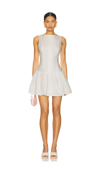Kingsley Mini Dress in White | Revolve Clothing (Global)