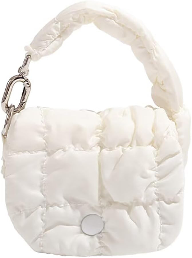 Super Mini Quilted Bag Puffer Wristlet Clutch Purse Nylon Padded Women's Handbags Evening Bag Cha... | Amazon (US)