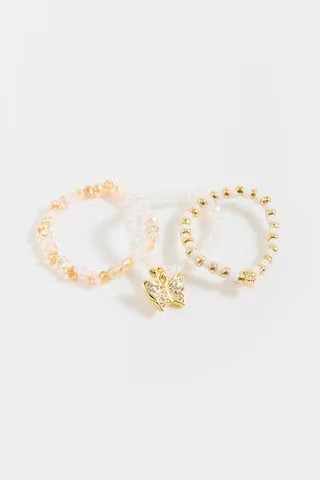 Gina Stretch Butterfly Bracelet Set | Francesca's