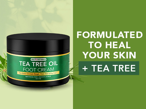 Tea Tree Oil Foot Cream - Instantly Hydrates and Moisturizes Cracked or Callused Feet - Rapid Relief | Amazon (US)