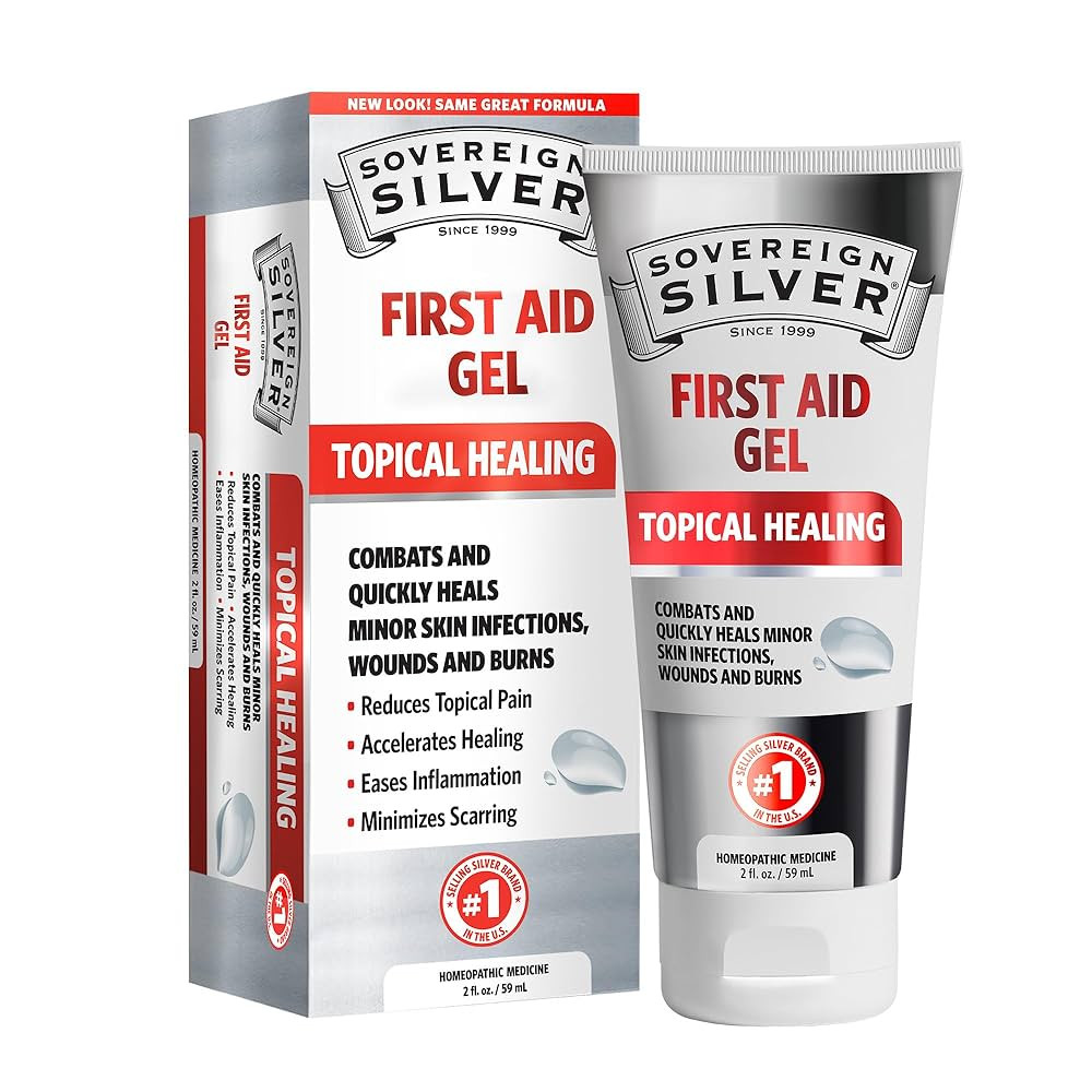 Sovereign Silver First Aid Gel – Topical Healing Homeopathic Medicine, 2 oz. | Amazon (US)