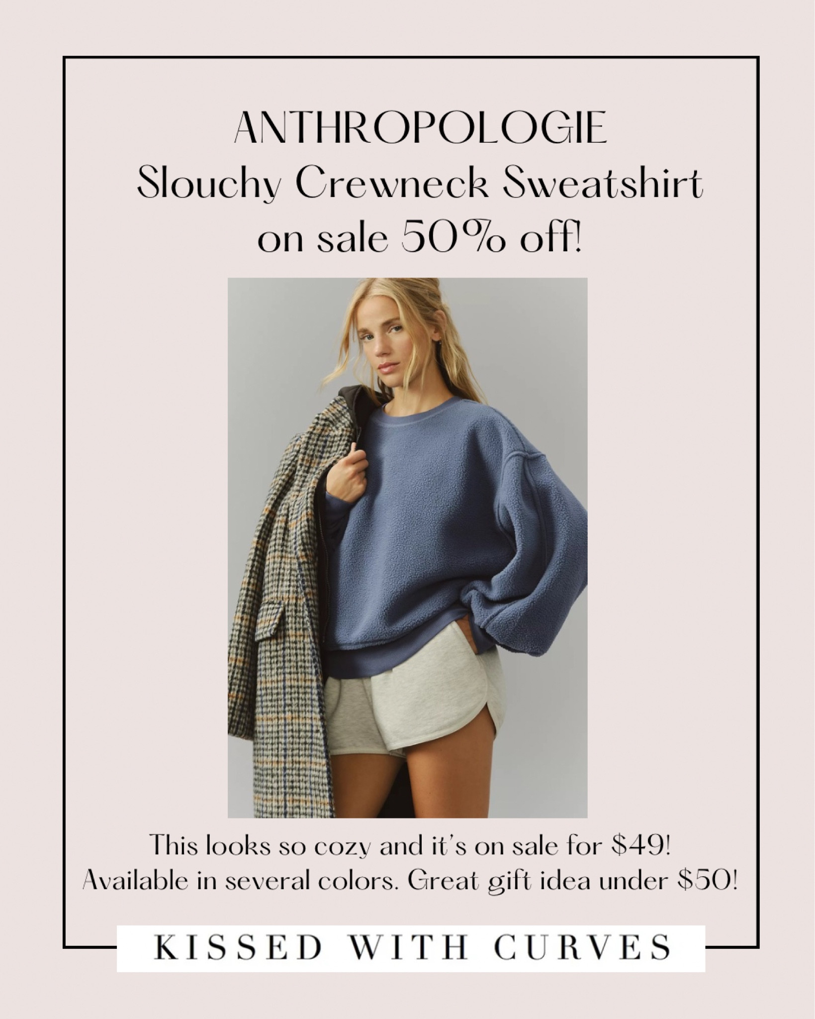 Anthropologie slouchy crewneck sweatshirt on sale 50% off! This looks so cozy and it’s on sale for $49! Available in several colors and makes a great gift idea under $50!

#LTKCyberWeek #LTKGiftGuide #LTKFindsUnder50