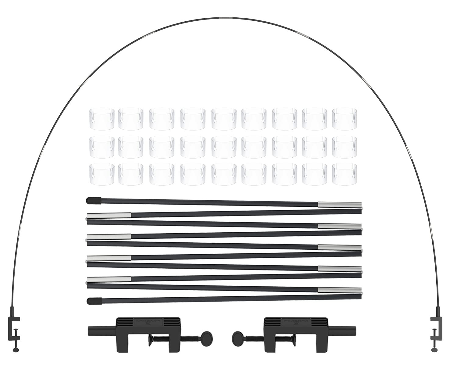 LANGXUN 12ft Black Table Balloon Arch Kit, Balloon Arch Stand Frame For Birthday Party Wedding an... | Amazon (US)