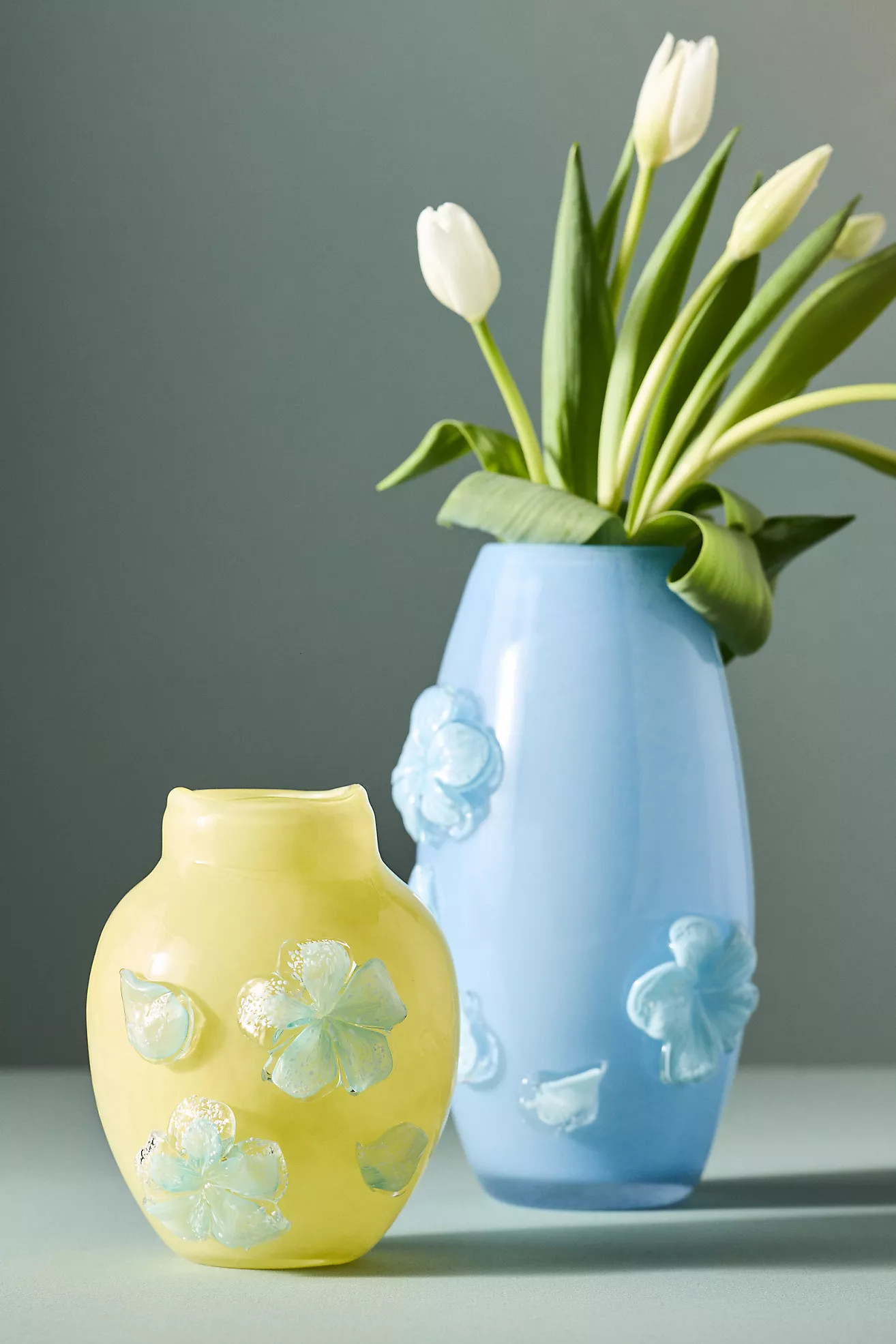 Nora Handmade Floral Glass Vase | Anthropologie (US)