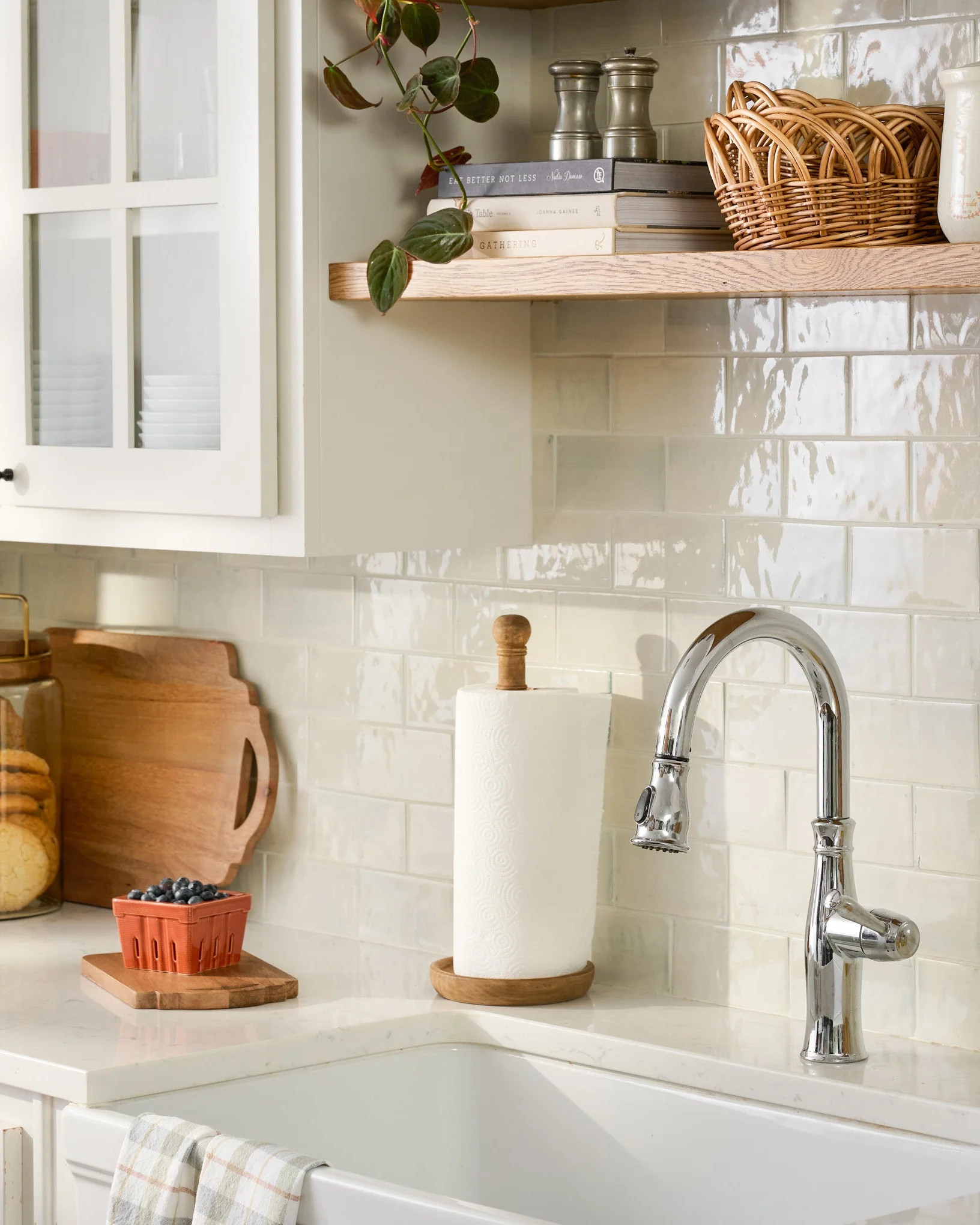 Antiqued Wood Paper Towel Holder | Magnolia