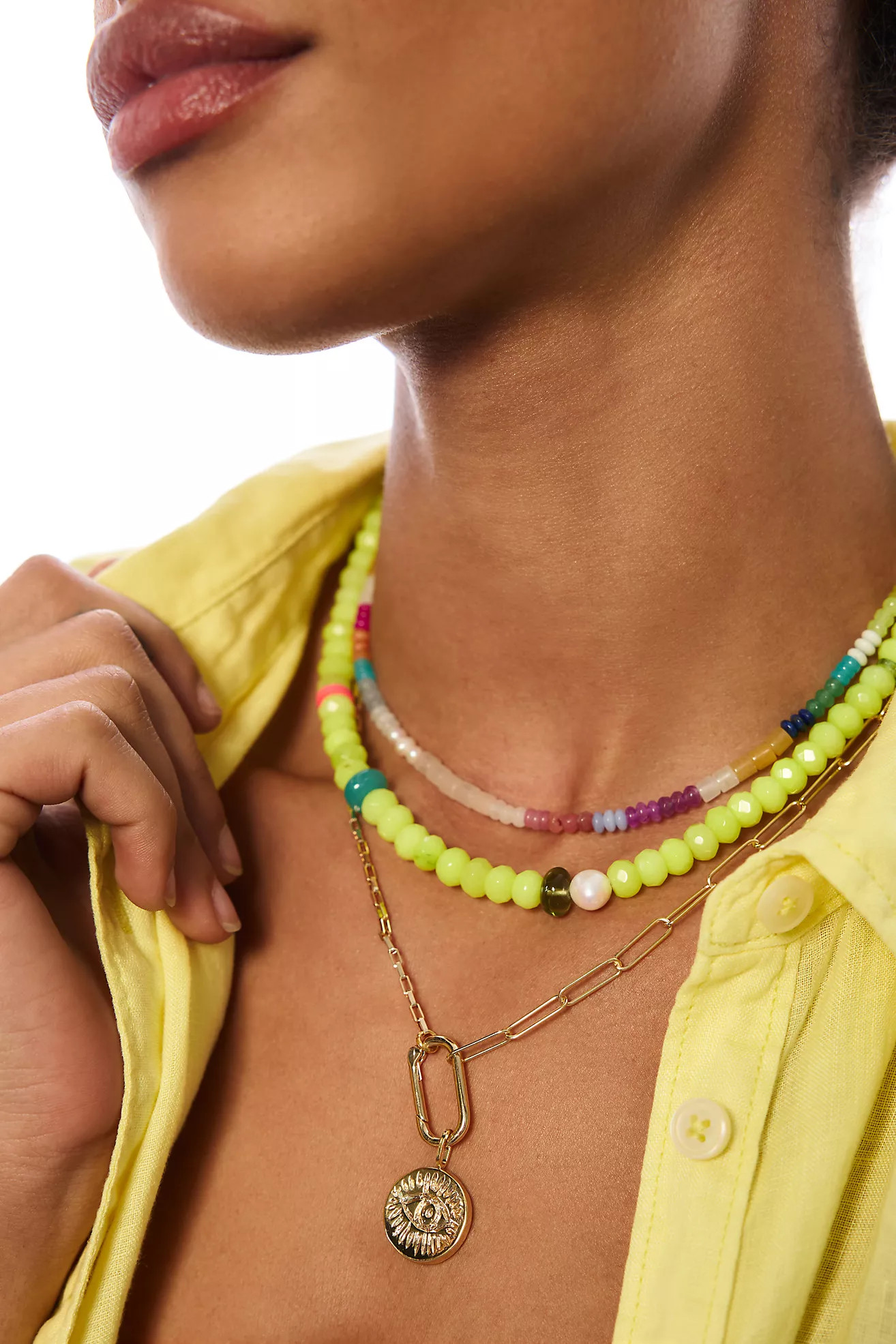 Camp Icon Beaded Necklaces, Set of 3 | Anthropologie (US)