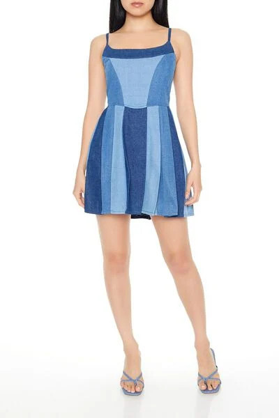 Reworked Denim Mini Dress | Forever 21