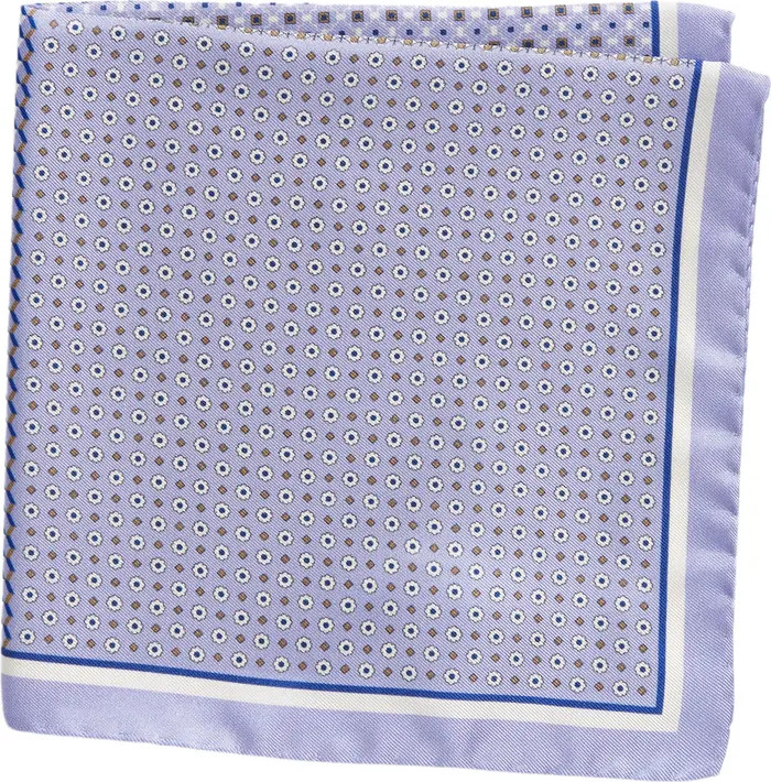 Patchwork Panel Silk Pocket SquareEton | Nordstrom