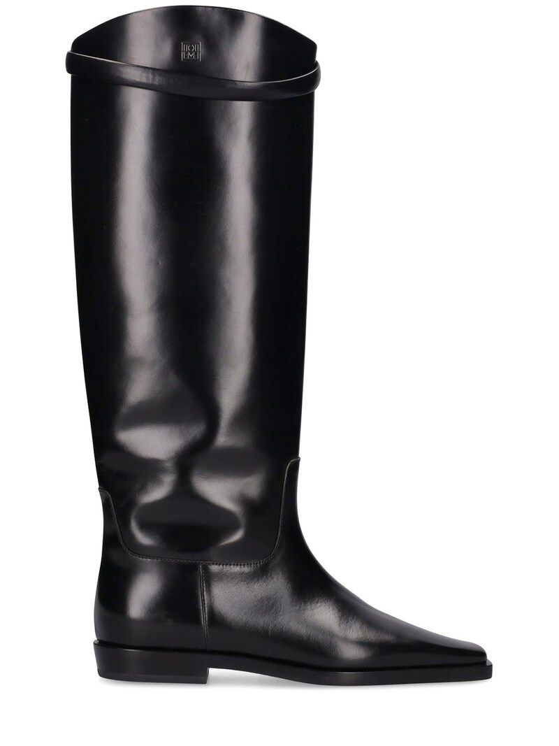 10mm The Riding leather tall boots | Luisaviaroma