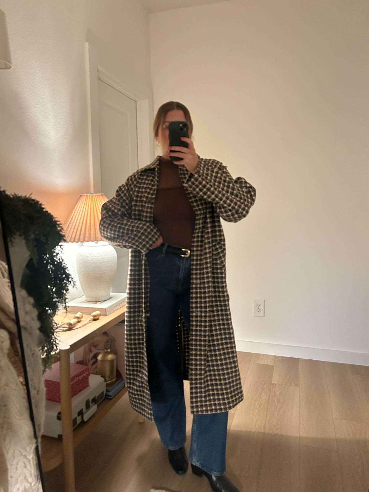 Going out outfit! Size 8 in the jeans, medium in the coat and a medium in the body suit! Boots are extremely comfortable 

#LTKootd #LTKSaleAlert #LTKHoliday